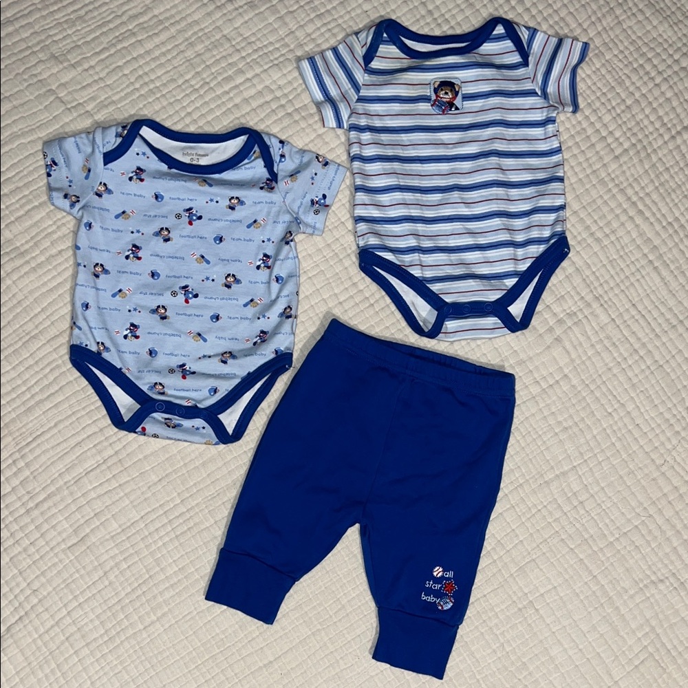 Bear All Star Baby 3pc Set